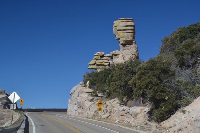 rock formations along the route